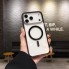 Чехол TPU no brand для iPhone 17 Pro Max прозрачный с MagSafe, оранжевый