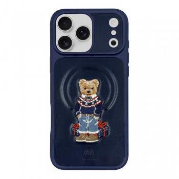 Захисний чохол для iPhone 17 Pro Max Polo Aristo Leather, темно-синій