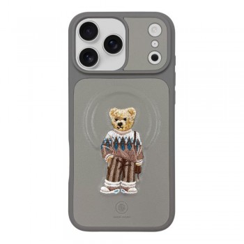 Захисний чохол для iPhone 17 Pro Max Polo Aristo Leather, сірий титановий
