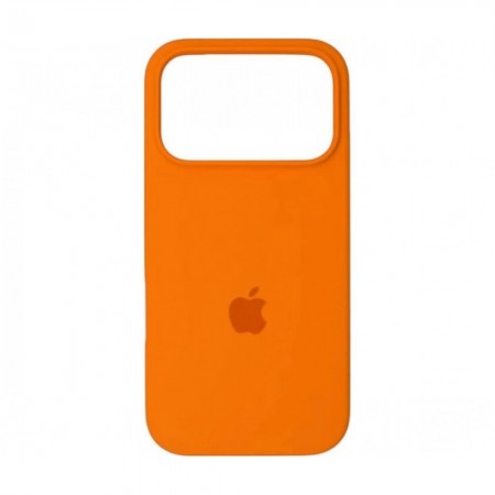 Чехол силиконовый для iPhone 17 Pro полноразмерный, оранжевый Hermes