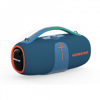 Портативна колонка Hopestar A85 400Вт Bluetooth 5.3 RGB-підсвічування Синя