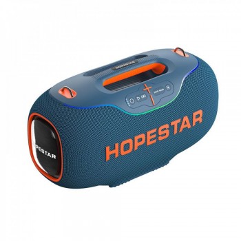 Портативная колонка Hopestar A80 350Вт 30000mAh Bluetooth с микрофоном синяя