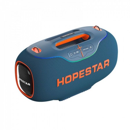 Портативна колонка Hopestar A80 350Вт 30000mAh Bluetooth з мікрофоном синя