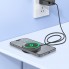 Беспроводное зарядное устройство Earldom ET-WC67 с LED-дисплеем, Type-C, 15W