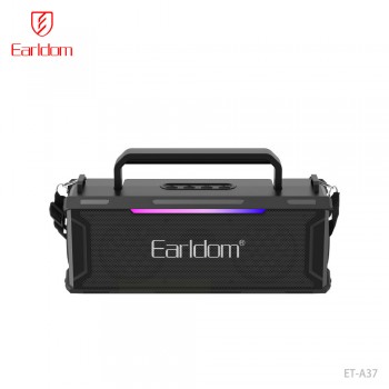 Портативная колонка Earldom ET-A37 с ручкой и ремнем, LED-подсветка, Bluetooth