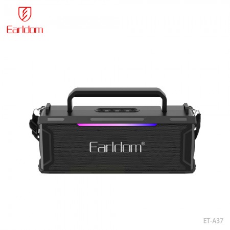 Портативна колонка Earldom ET-A37 з ручкою і ременем, LED-підсвітка, Bluetooth