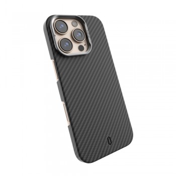 Защитный чехол для iPhone 16 Pro Aramid Air Case With MagSafe DCC-206, черный
