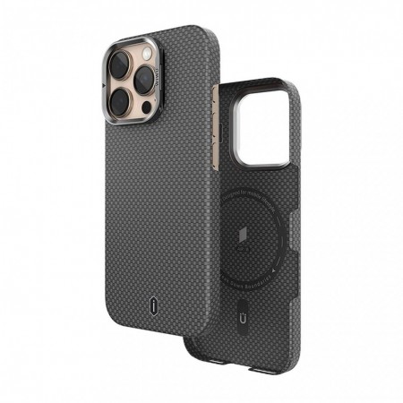 Чохол Wiwu Aramid Air Case MagSafe для iPhone 16 Pro Max чорний, арамід, тонкий