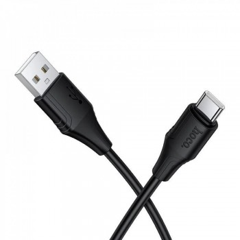 Кабель USB-C Hoco X124 2.4A 1м чорний для зарядки та передачі даних