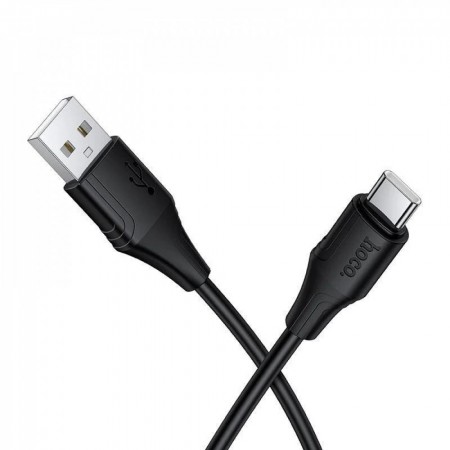 Кабель USB-C Hoco X124 2.4A 1м чорний для зарядки та передачі даних
