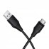 Кабель USB-C Hoco X124 2.4A 1м чорний для зарядки та передачі даних