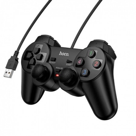Джойстик Hoco GA3 дротовий USB для ПК, подвійний аналог, кабель 1.5 м