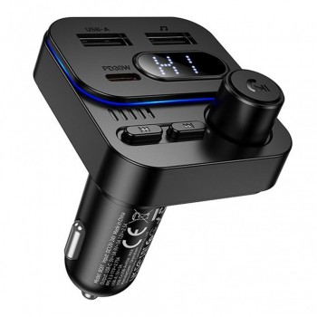 FM трансмітер Borofone BC61 MP3 PD20W 3.0A 2USB автомобільний зарядний
