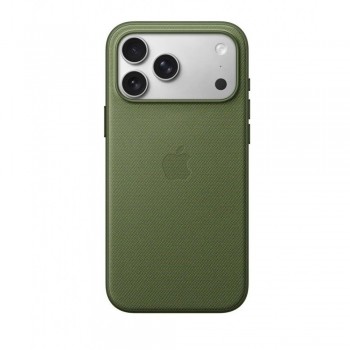 Чехол TechWoven для iPhone 17 Pro зеленый текстурированный тонкий