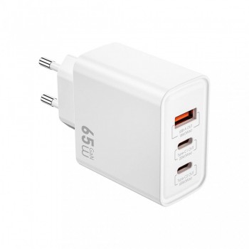 Мережевий зарядний пристрій WiWU Wi-G005 65W 2xUSB-C 1xUSB-A GaN Мережевий зарядний пристрій WiWU Wi-G005 65W 2xUSB-C 1xUSB-A GaN