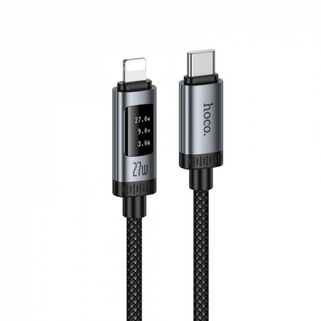 Кабель USB-C to Lightning Hoco U148 27W PD нейлонова оплетка 1м