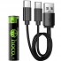 Аккумуляторы Hoco JA4 AAA Li-ion 3,7 В 320 мАч с зарядкой Type-C, 2 шт