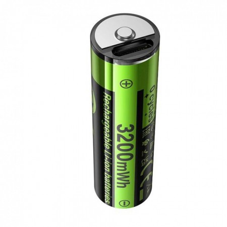 Акумулятори Hoco JA3 AA Li-ion 3,7 В 860 мАг із заряджанням Type-C, 2 шт