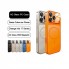 Чехол AG Glass Case MagSafe для iPhone 15 Pro Max оранжевый, стекло, защита