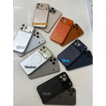Чохол скляний AG Glass Case MagSafe для iPhone 16 Pro помаранчевий, захист, стиль