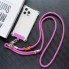 Шнурок на шею no brand Color Cord Light Pink для телефона, регулируемый, тканевый
