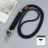 Шнурок на шею no brand Color Cord серый, тканевый, карабин