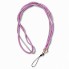 Шнурок на шею Multicore Pink для телефона, регулируемый, текстильный