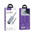 USB хаб Hoco HB1A 4 порта USB 2.0 алюминиевый корпус плетёный кабель