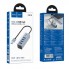 USB хаб Hoco HB1B 4 порта USB 3.0, алюминиевый корпус, кабель 20 см