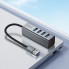 USB хаб Hoco HB1B 4 порта USB 3.0, алюминиевый корпус, кабель 20 см