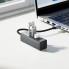 USB хаб Hoco HB1B 4 порта USB 3.0, алюминиевый корпус, кабель 20 см