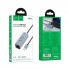 USB хаб Hoco HB1D 3 порта USB 2.0, RJ45, алюминиевый корпус, плетёный кабель
