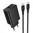 Сетевое зарядное устройство Hoco CS95A 30W PD QC3.0 с кабелем Type-C 1м