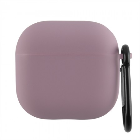 Чехол для AirPods Pro 3 no brand микрофибра светло-фиолетовый с карабином