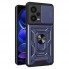 Чехол Ring Full Protect для Xiaomi Redmi 15C с кольцом и защитой камеры, синий
