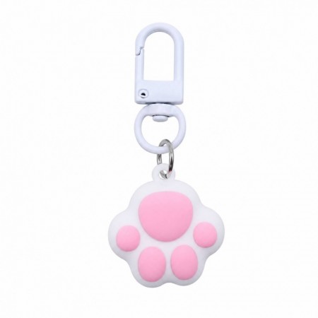Брелок Creatures Cat Paw White силіконовий, білий, для ключів і рюкзака