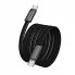 Кабель USB Type-C to Type-C Hoco X125 60W 1м нейлонова оплетка чорний