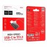 Картридер Hoco HB53 Type-C для microSD компактний чорний