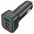 Автомобильное зарядное устройство Borofone BZ28C 60W 1USB 2Type-C RGB