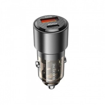 Автомобільний зарядний пристрій Borofone BZ20A 65W 2 порти PD QC3.0