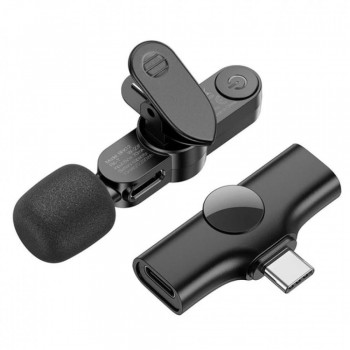 Бездротовий мікрофон Borofone BFK12 USB Type-C компактний з шумозаглушенням