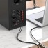 Аудіо кабель Borofone BL11 Aux to 2 RCA 1м позолочені роз'єми