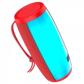 Портативная колонка Borofone BR20 Bluetooth 5.0, 2400mAh, LED-подсветка, красная