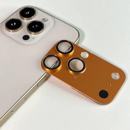 Захисне скло на камеру no brand для iPhone 17 Pro Max помаранчеве алюміній