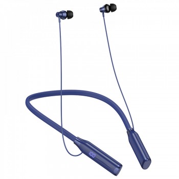 Бездротові навушники Hoco ES62 Plus Bluetooth 5.4, 1200 мАг, підтримка TF-карт, сині