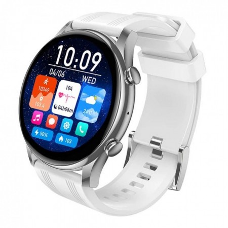 Смарт-годинник Hoco Y38 Silver AMOLED, дзвінки, моніторинг здоров'я, IP67