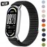 Ремешок Nylon Loop для Xiaomi Mi Band 8 9 10 черный, нейлоновый, регулируемый