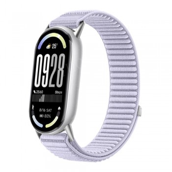 Ремінець нейлоновий для Xiaomi Mi Band 8 9 10 лаванда, м'який, регульований