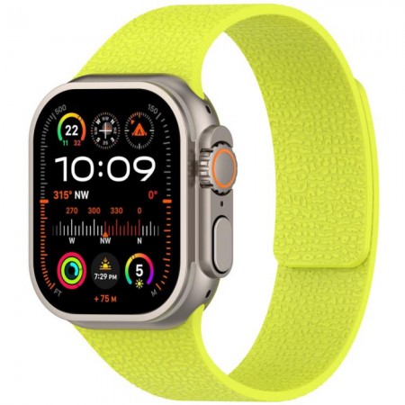 Ремешок для Apple Watch Magic Silicon 42/44/45/49 мм силиконовый, флуоресцентный зеленый