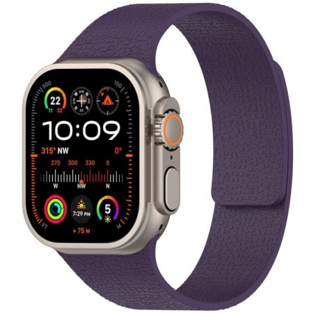 Ремешок силиконовый Magic Silicon для Apple Watch 42/44/45/49 мм фиолетовый